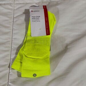 Lululemon Power Stride Ankle Sock , SIZE L NWT